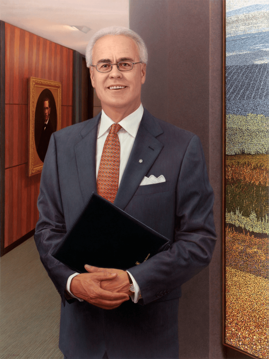 Oil painting commission Businessman by John Hansen Artist